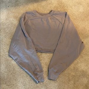 Alo yoga Purple cropped crew neck